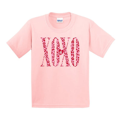 Kids Monogrammed 'Leopard XOXO' T-Shirt - United Monograms