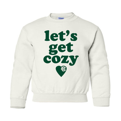 Kids Monogrammed 'Let's Get Cozy' Crewneck Sweatshirt - United Monograms