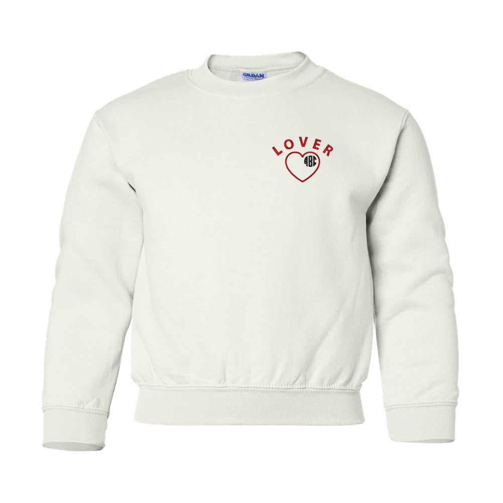 Kids Monogrammed 'Lover' Crewneck Sweatshirt - United Monograms