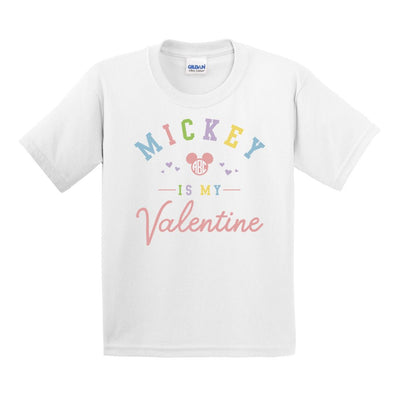 Kids Monogrammed 'Mickey Is My Valentine' T-Shirt - United Monograms