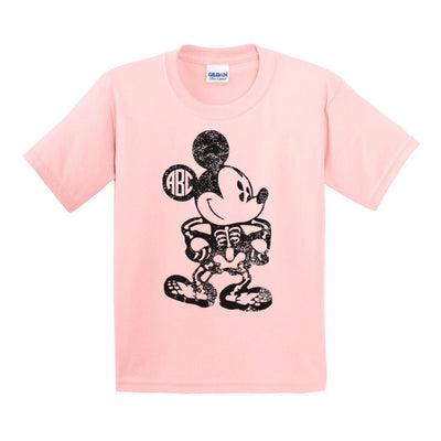 Kids Monogrammed 'Mickey Skeleton' T-Shirt - United Monograms