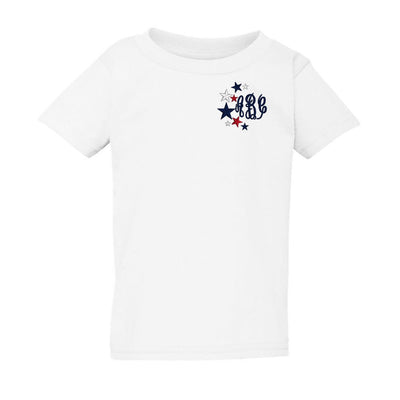 Kids Monogrammed Patriotic Star T-Shirt - United Monograms