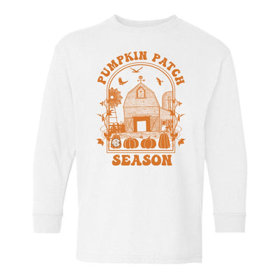Kids Monogrammed 'Pumpkin Patch Season' Long Sleeve T-Shirt - United Monograms