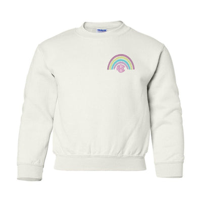 Kids Monogrammed Rainbow Crewneck Sweatshirt - United Monograms