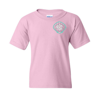 Kids Monogrammed Seashell T-Shirt - United Monograms