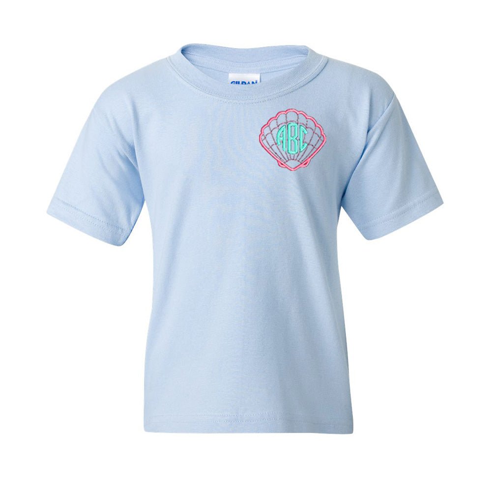 Kids Monogrammed Seashell T-Shirt - United Monograms