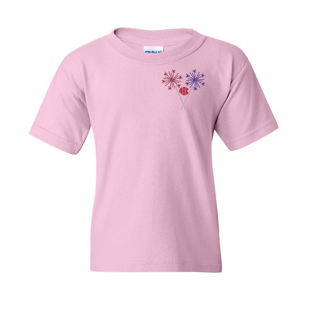 Kids Monogrammed Sparklers T-Shirt - United Monograms