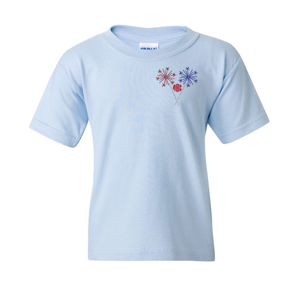 Kids Monogrammed Sparklers T-Shirt - United Monograms