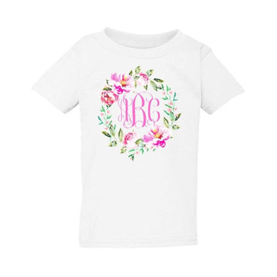 Kids Monogrammed 'Spring Flowers' T-Shirt - United Monograms