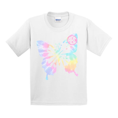 Kids Monogrammed 'Tie Dye Butterfly' T-Shirt - United Monograms