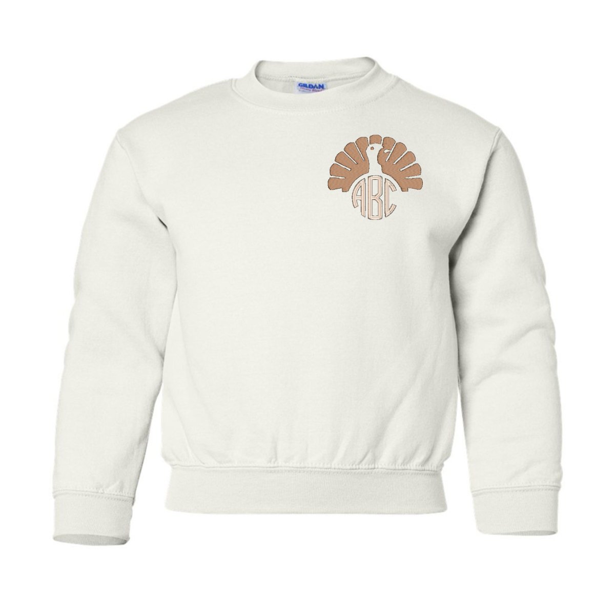 Kids Monogrammed Turkey Crewneck Sweatshirt - United Monograms