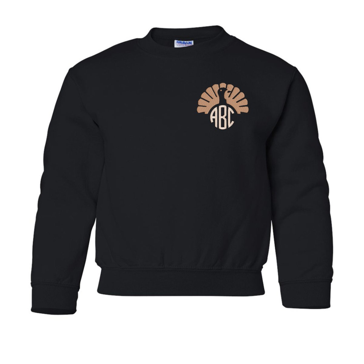 Kids Monogrammed Turkey Crewneck Sweatshirt - United Monograms