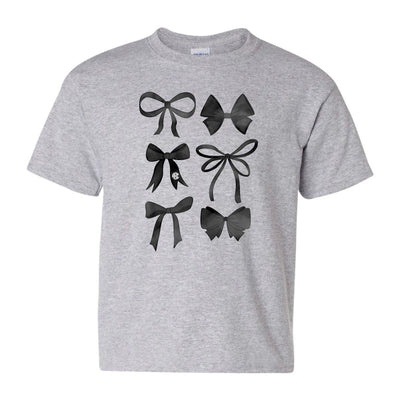 Kids Monogrammed 'Watercolor Bows' T-Shirt - United Monograms