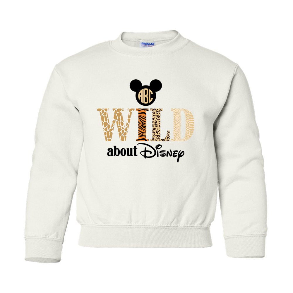 Kids Monogrammed 'Wild About Disney' Crewneck Sweatshirt - United Monograms