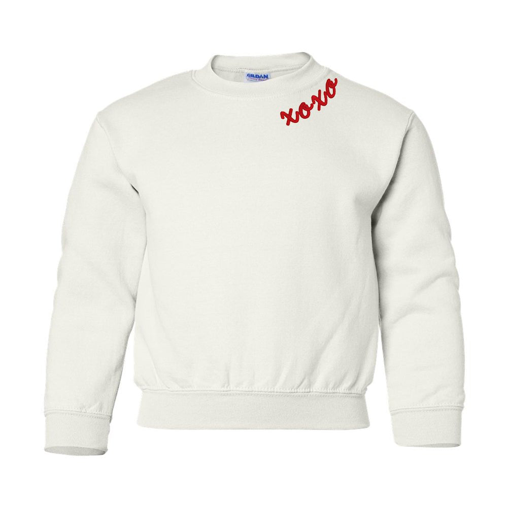 Kids Monogrammed XOXO Script Crewneck Sweatshirt - United Monograms