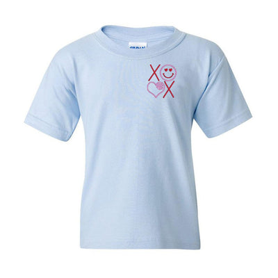 Kids Monogrammed XOXO Smiley Face T-Shirt - United Monograms