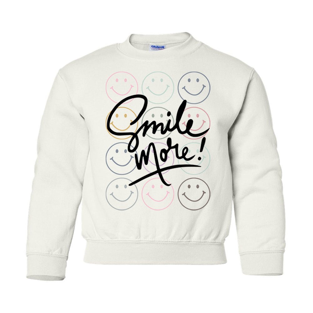 Kids 'Smile More' Youth Sweatshirt - United Monograms