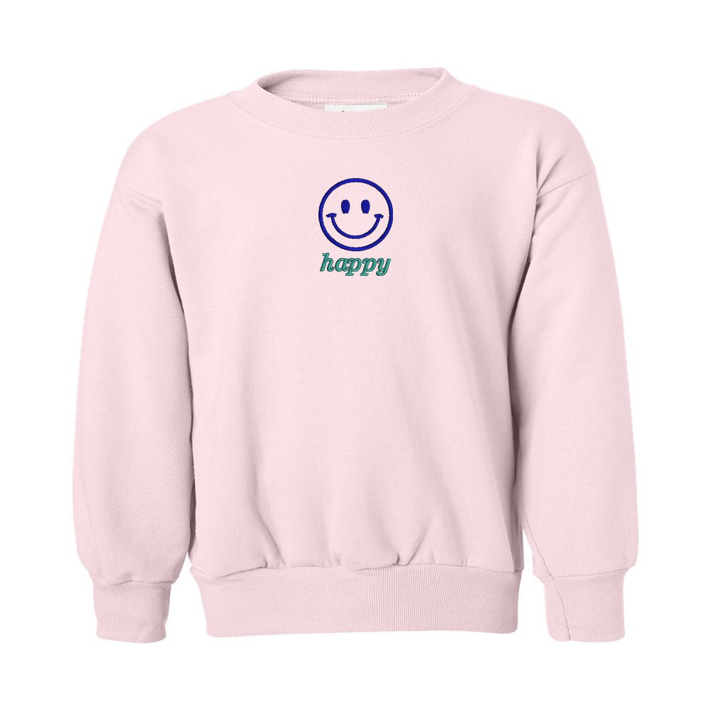 Kids 'Smiley Face' Crewneck Sweatshirt - United Monograms