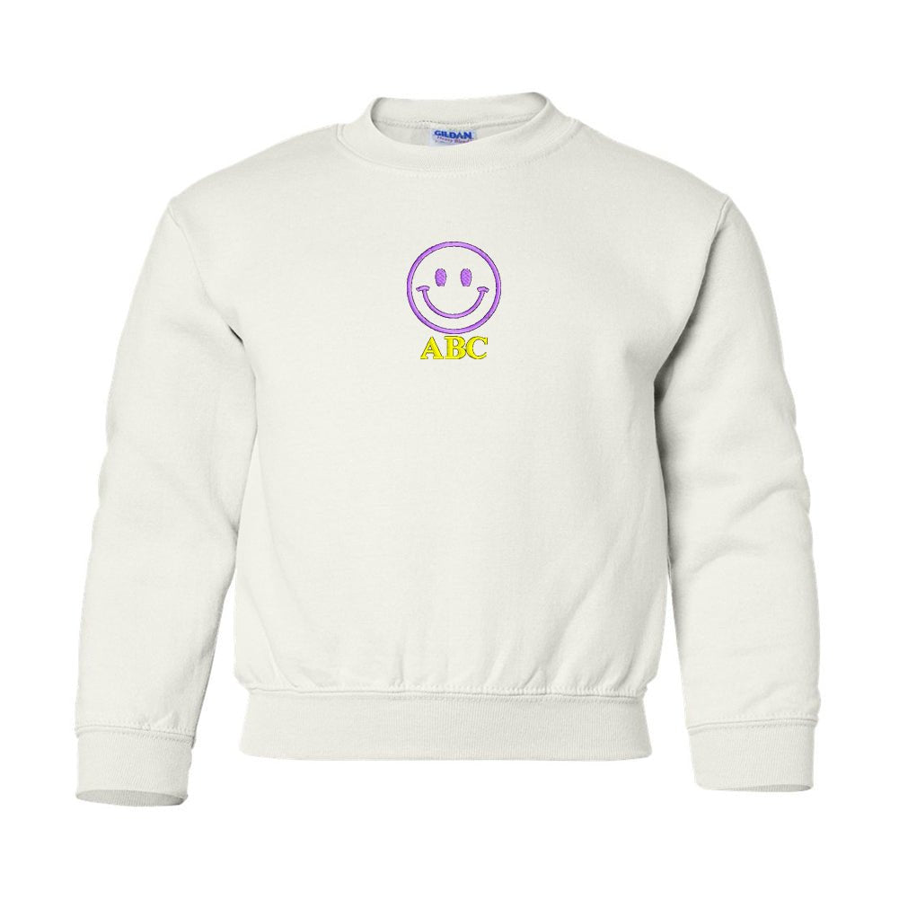 Kids 'Smiley Face' Crewneck Sweatshirt - United Monograms