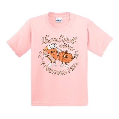 Kids 'Thankful Vibes & Pumpkin Pies' T-Shirt - United Monograms