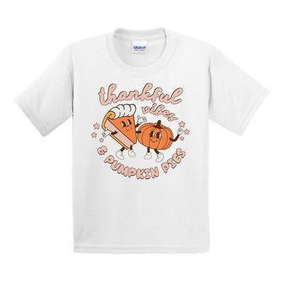 Kids 'Thankful Vibes & Pumpkin Pies' T-Shirt - United Monograms