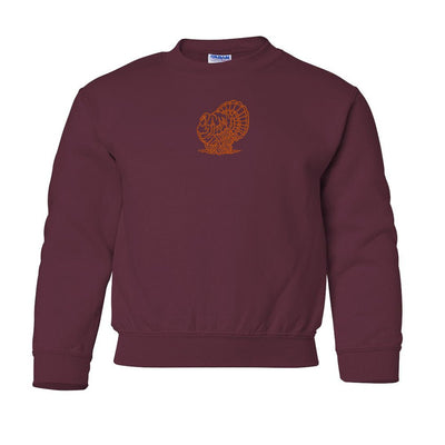 Kids Turkey Crewneck Sweatshirt - United Monograms