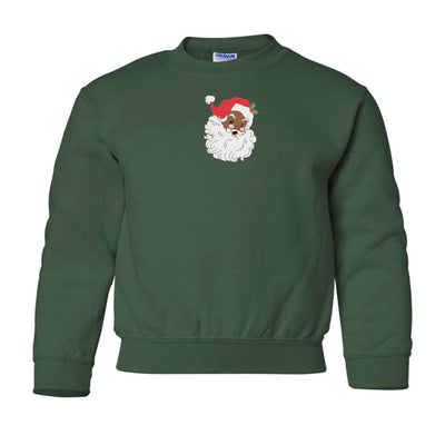 Kids 'Vintage Santa' Embroidered Crewneck Sweatshirt - United Monograms