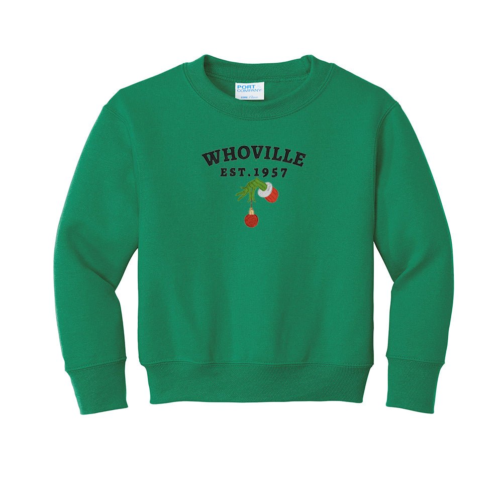 Kids Whoville Embroidered Crewneck Sweatshirt - United Monograms