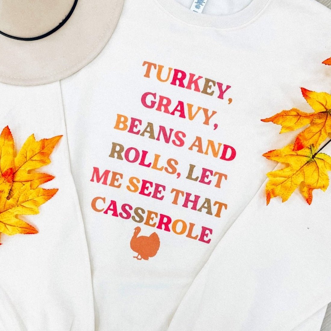 'Let Me See That Casserole' Cream Crewneck Sweatshirt - United Monograms