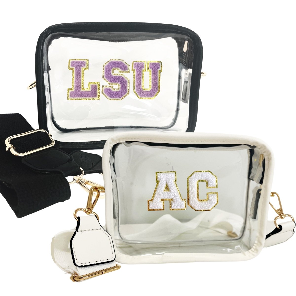 Letter Patch Clear Gameday Stadium Crossbody Bag - United Monograms