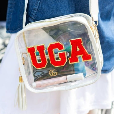 Letter Patch Clear Gameday Stadium Crossbody Bag - United Monograms