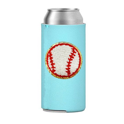 Letter Patch Icon Slim Can Koozie - United Monograms