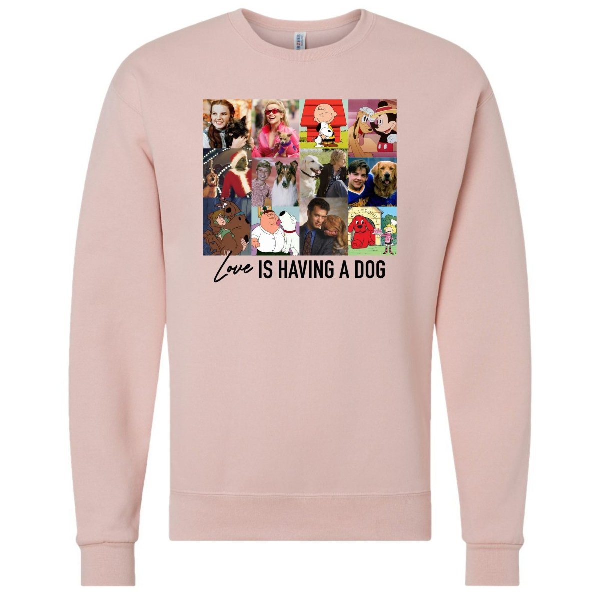 'Love Is Having A Dog' Crewneck Sweatshirt - United Monograms