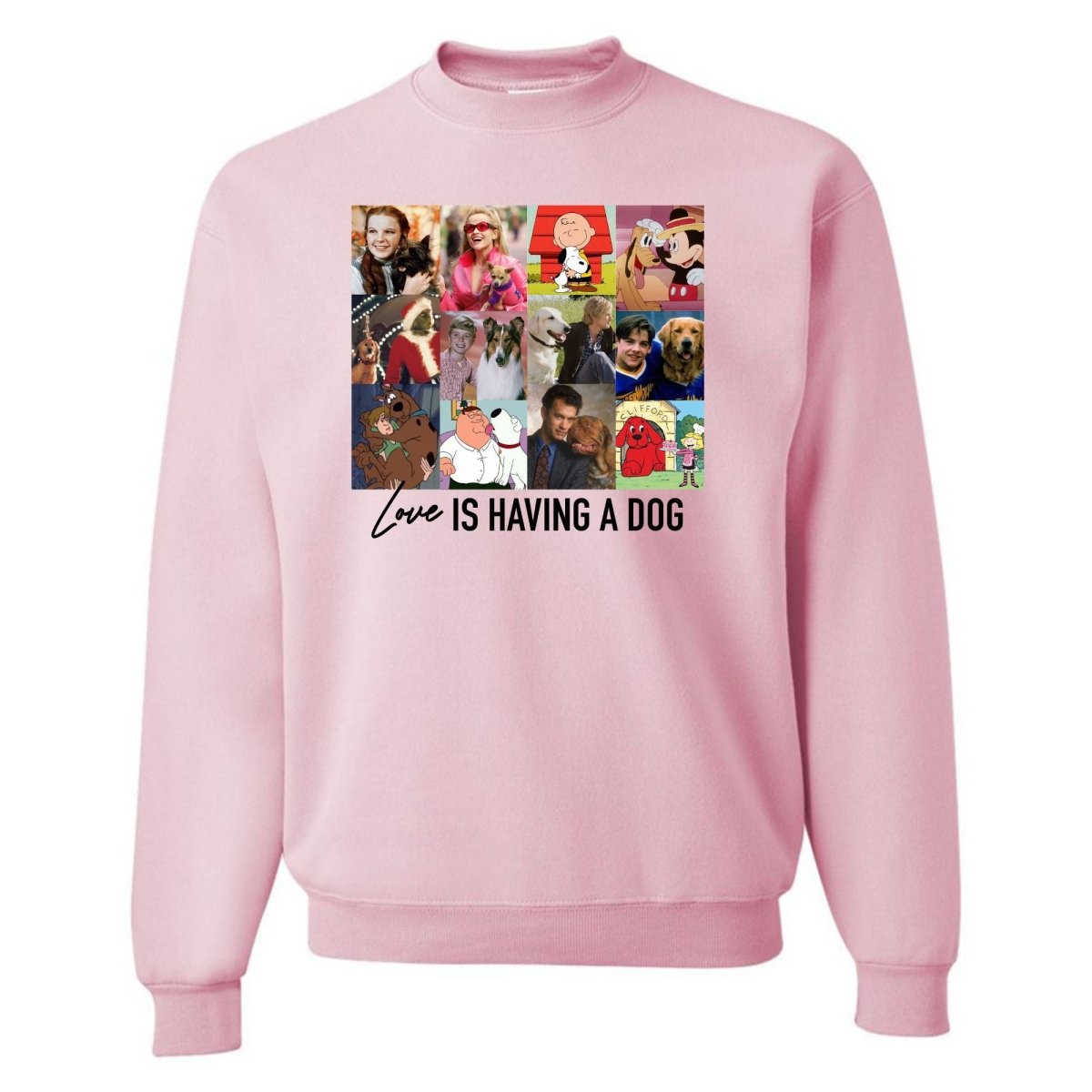 'Love Is Having A Dog' Crewneck Sweatshirt - United Monograms