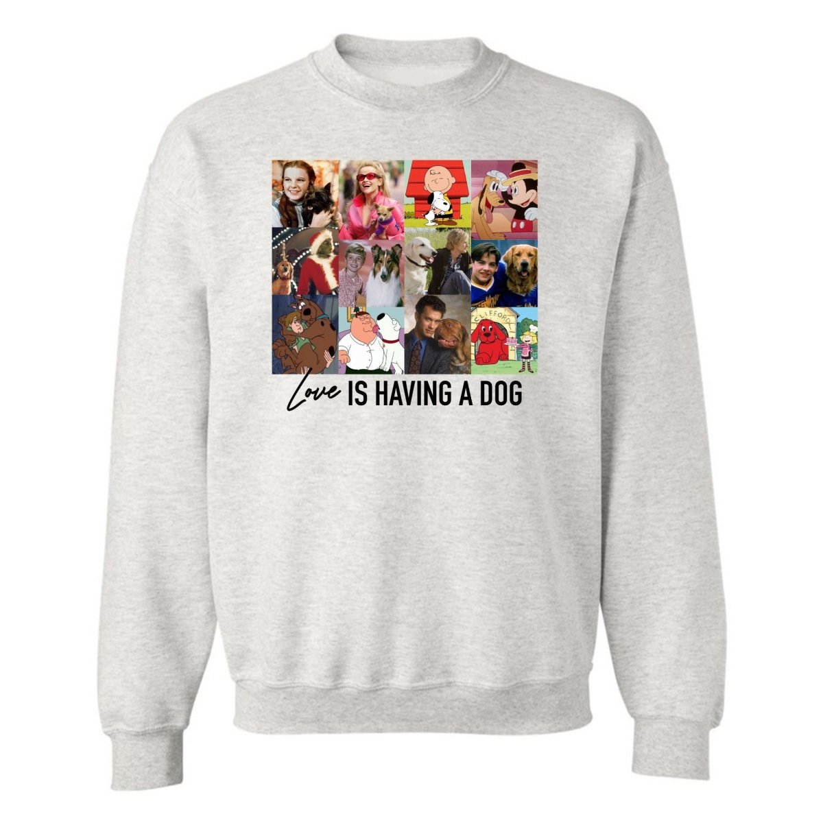 'Love Is Having A Dog' Crewneck Sweatshirt - United Monograms