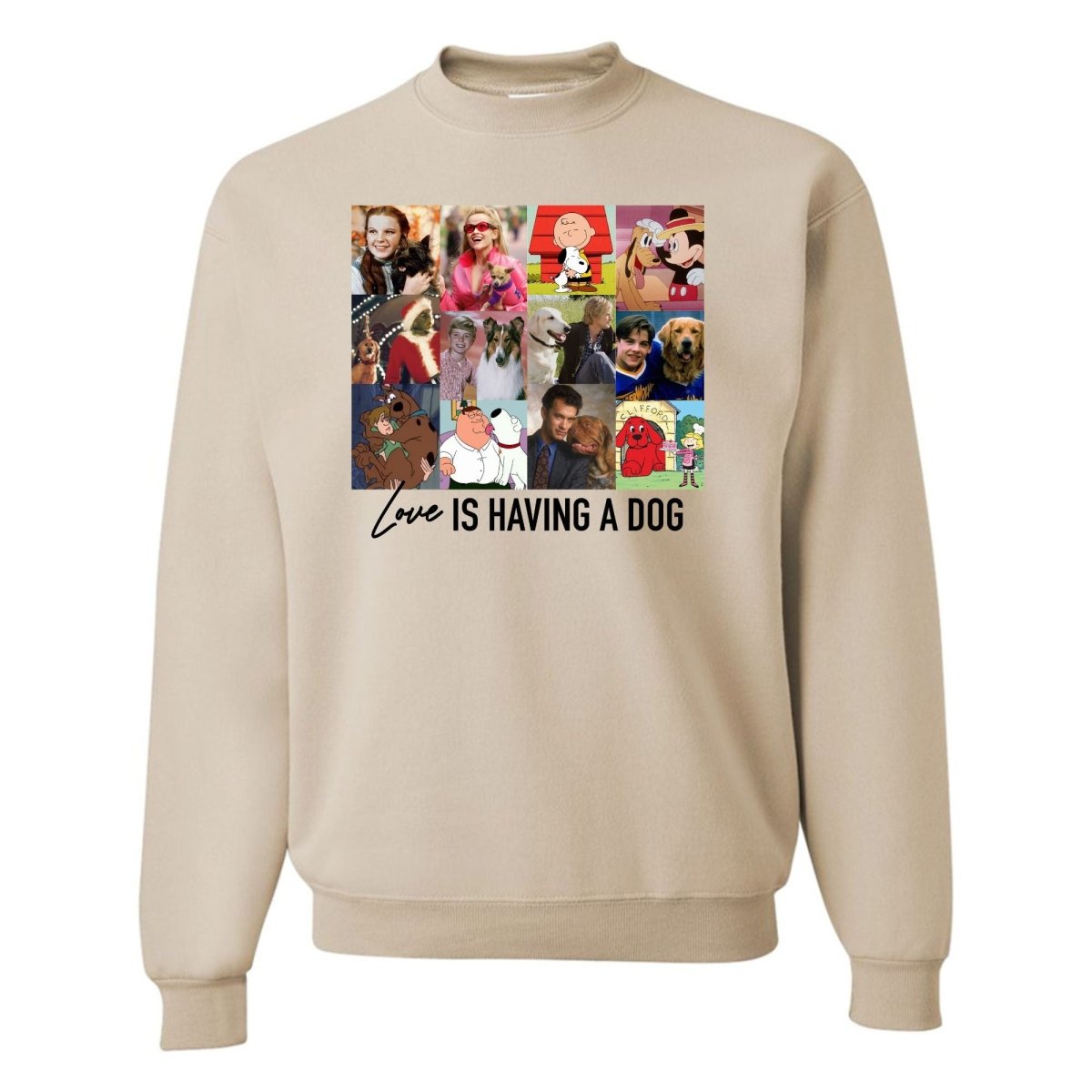 'Love Is Having A Dog' Crewneck Sweatshirt - United Monograms