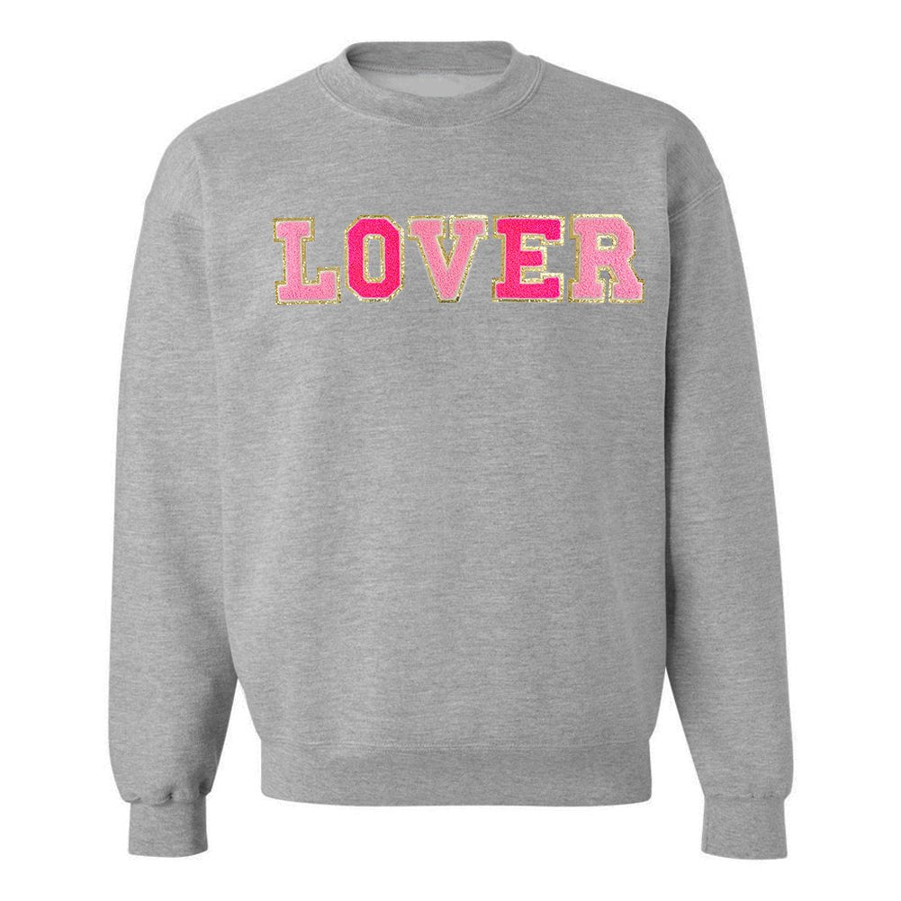 Love/Lover Letter Patch Crewneck Sweatshirt - United Monograms