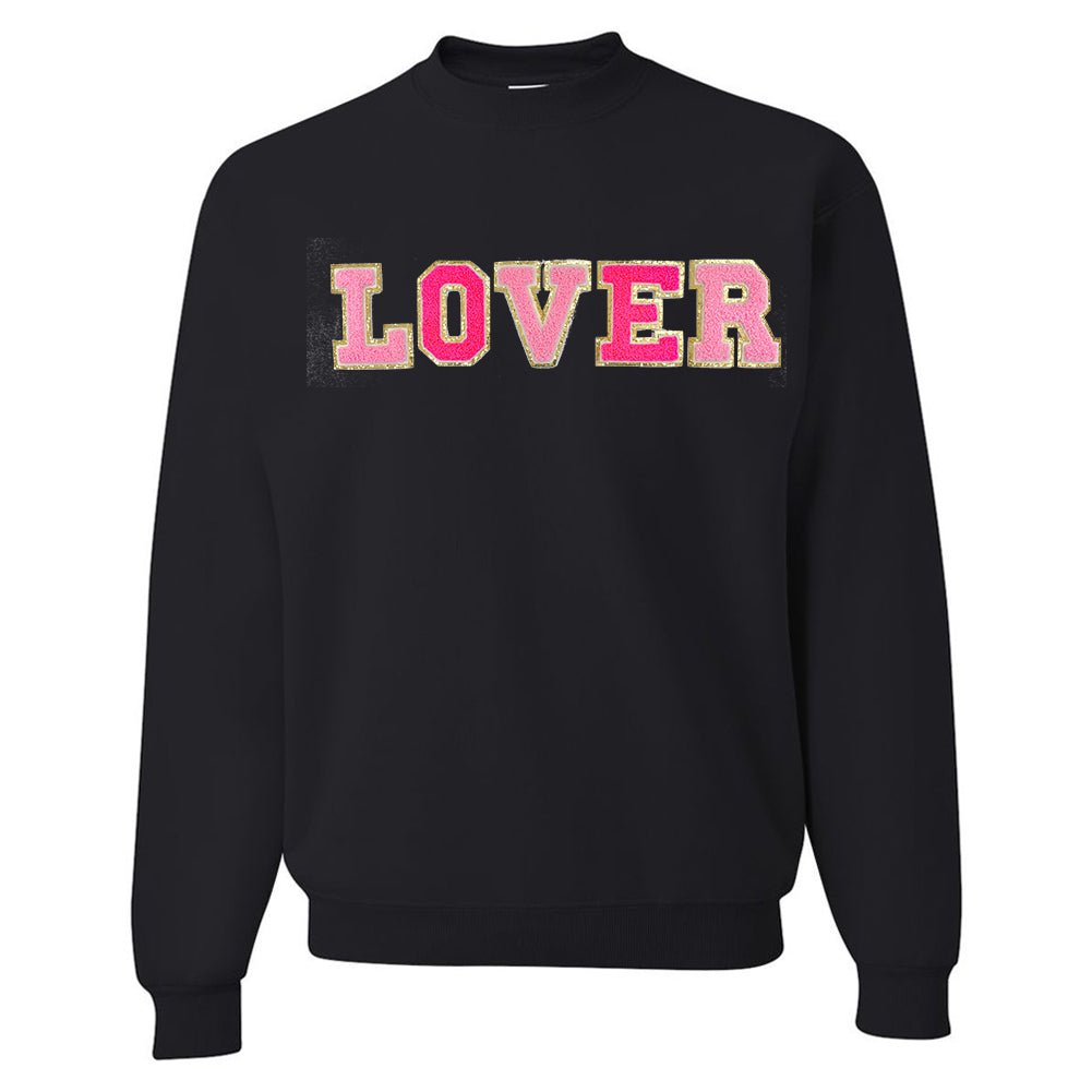 Love/Lover Letter Patch Crewneck Sweatshirt - United Monograms