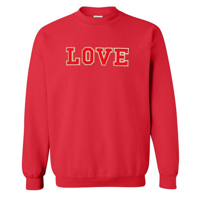 Love/Lover Letter Patch Crewneck Sweatshirt - United Monograms