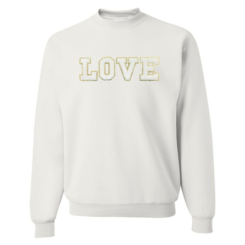 Love/Lover Letter Patch Crewneck Sweatshirt - United Monograms