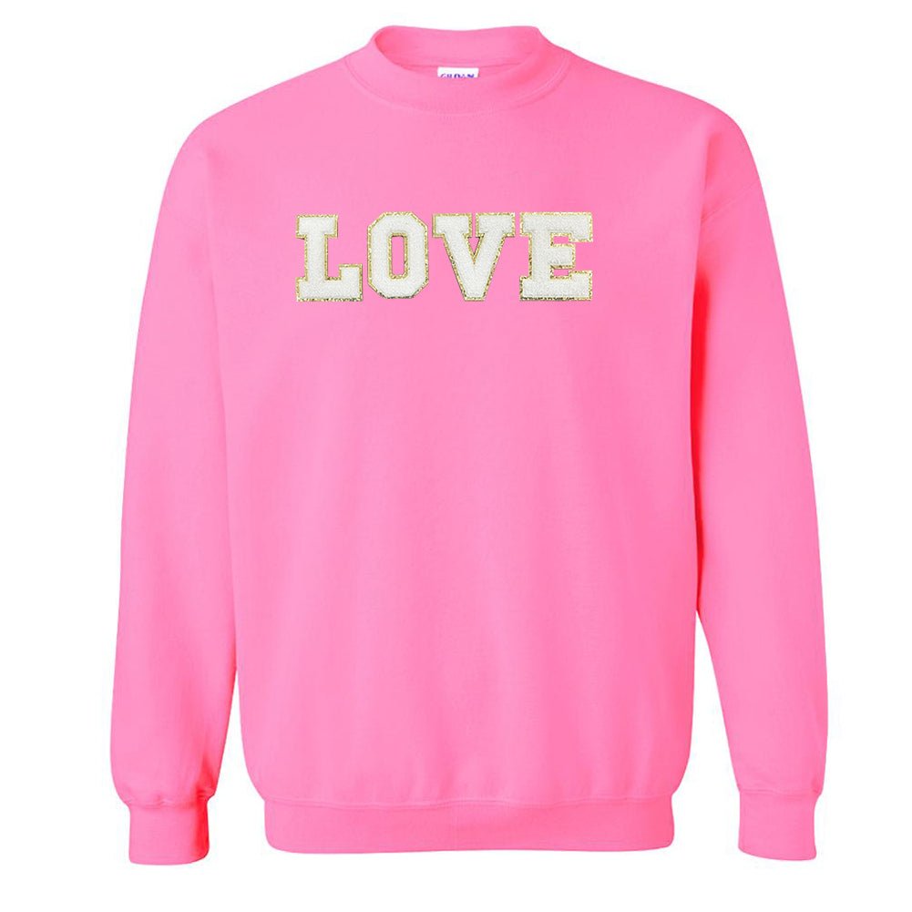 Love/Lover Letter Patch Crewneck Sweatshirt - United Monograms