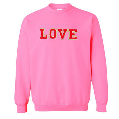 Love/Lover Letter Patch Crewneck Sweatshirt - United Monograms