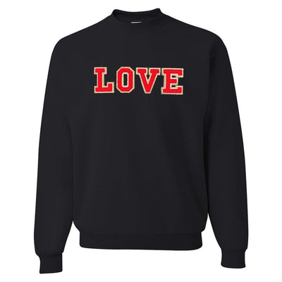 Love/Lover Letter Patch Crewneck Sweatshirt - United Monograms