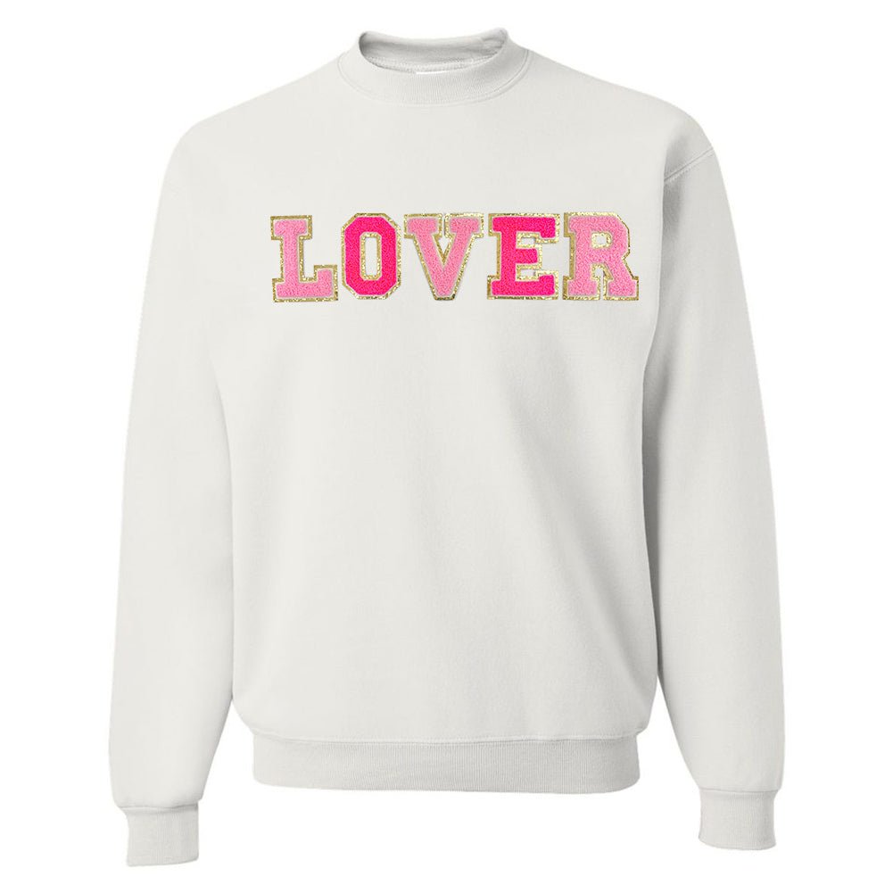 Love/Lover Letter Patch Crewneck Sweatshirt - United Monograms