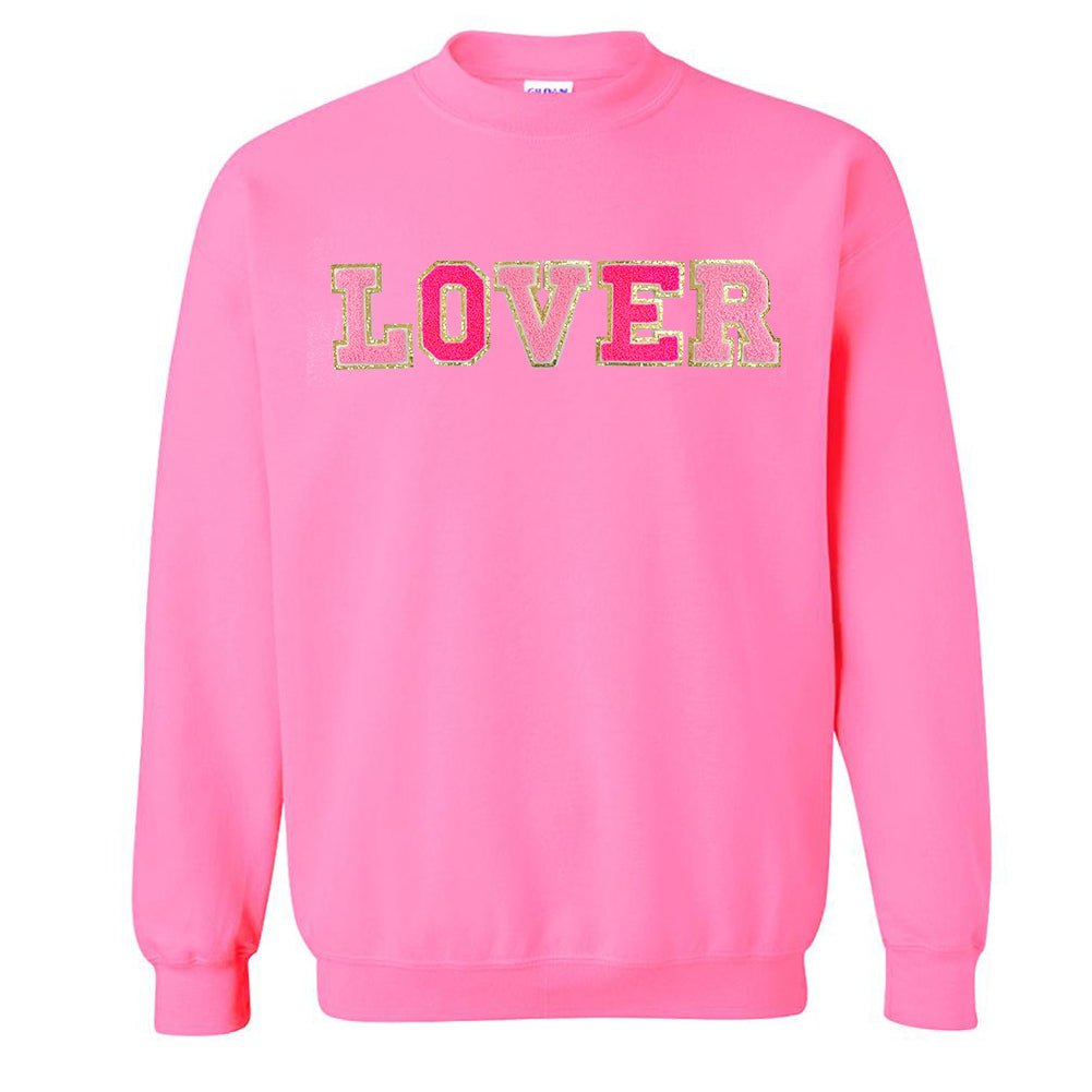 Love/Lover Letter Patch Crewneck Sweatshirt - United Monograms