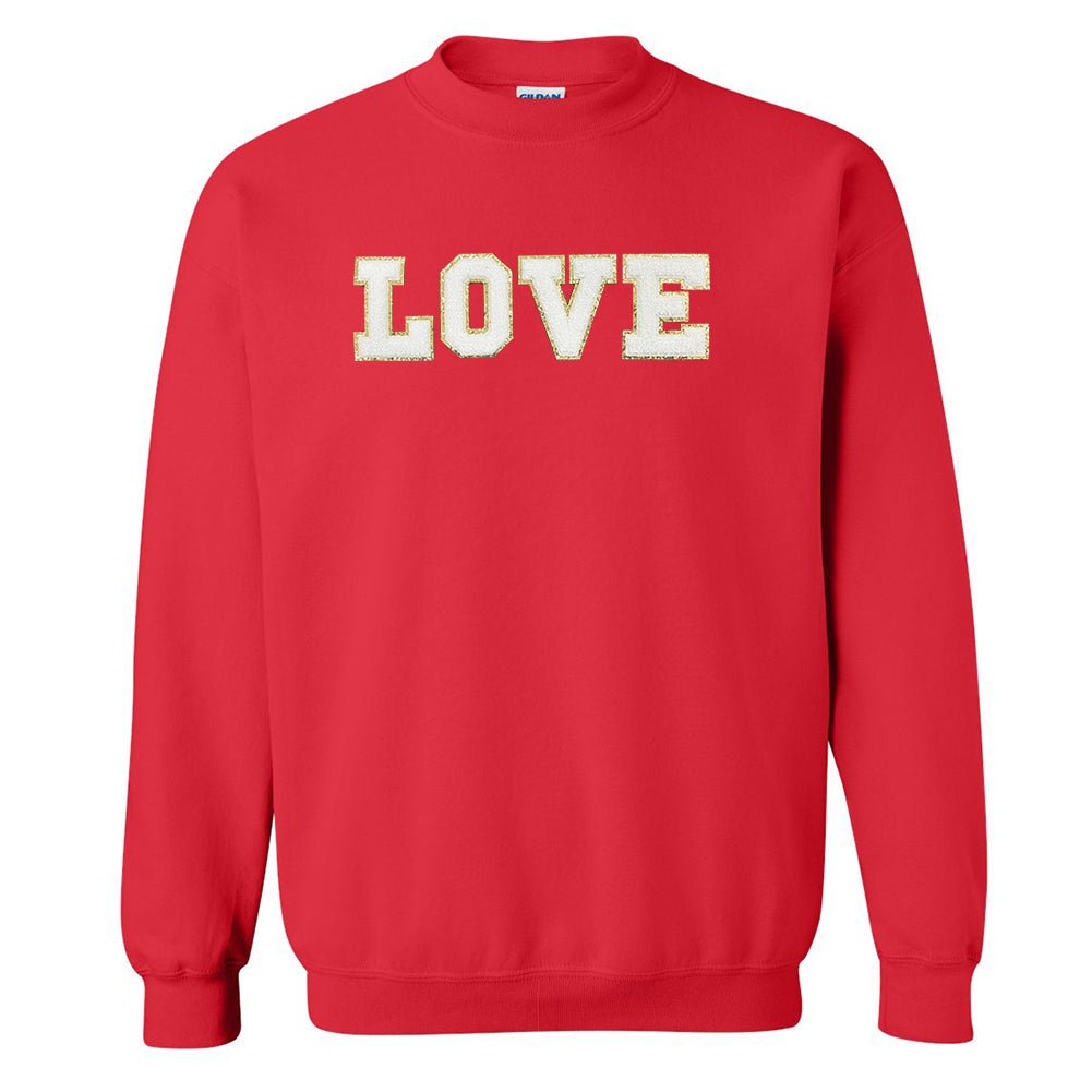 Love/Lover Letter Patch Crewneck Sweatshirt - United Monograms