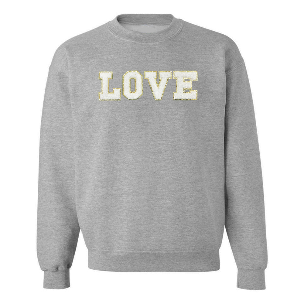 Love/Lover Letter Patch Crewneck Sweatshirt - United Monograms