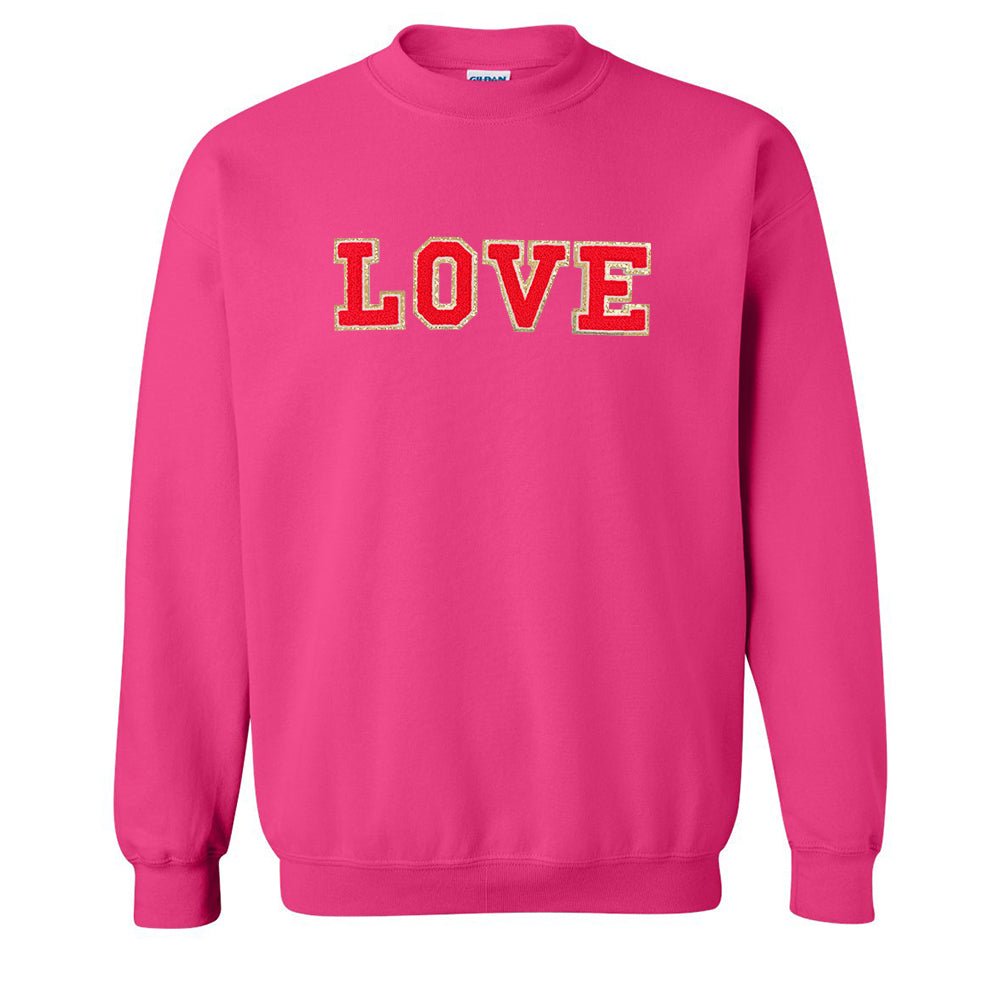 Love/Lover Letter Patch Crewneck Sweatshirt - United Monograms