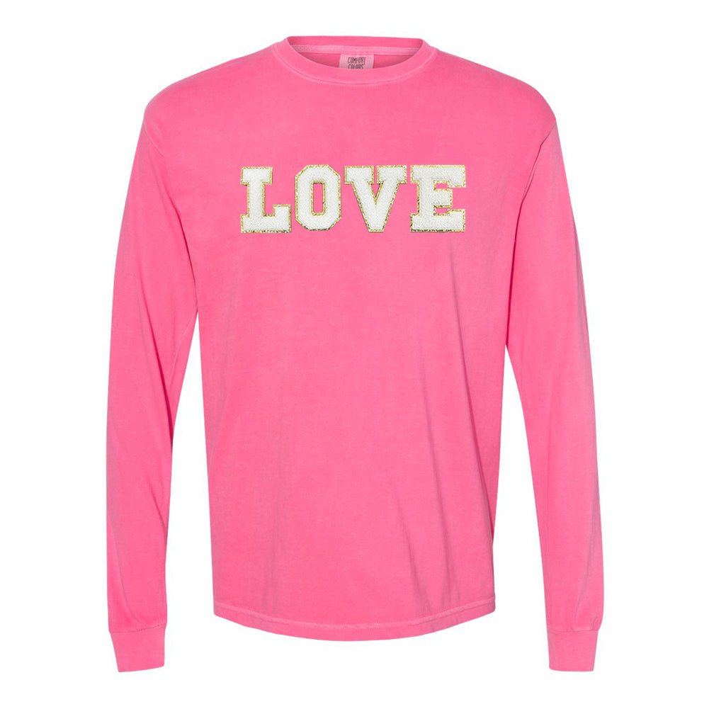 Love/Lover Letter Patch Long Sleeve T-Shirt - United Monograms