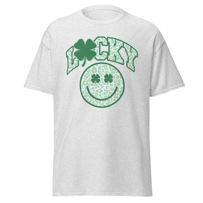'Lucky Smiley Face' Basic T - Shirt - United Monograms